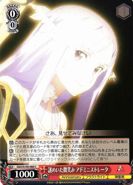 謎めいた微笑み アドミニストレータ