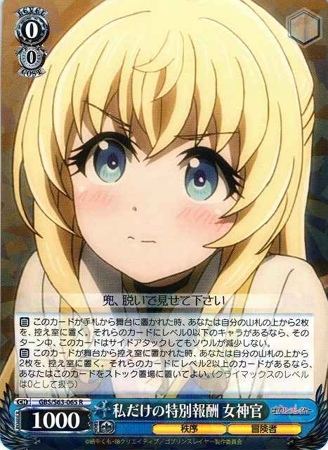 私だけの特別報酬 女神官