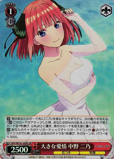 大きな愛情 中野 二乃