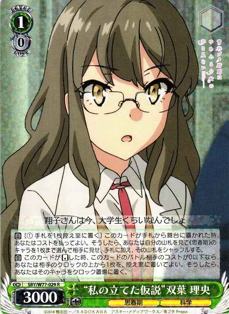 “私の立てた仮説” 双葉 理央