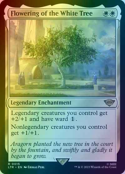 白の木に花開く