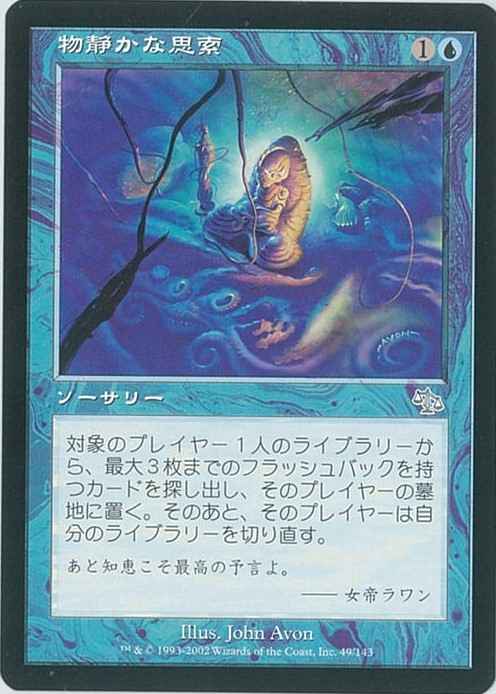 物静かな思索