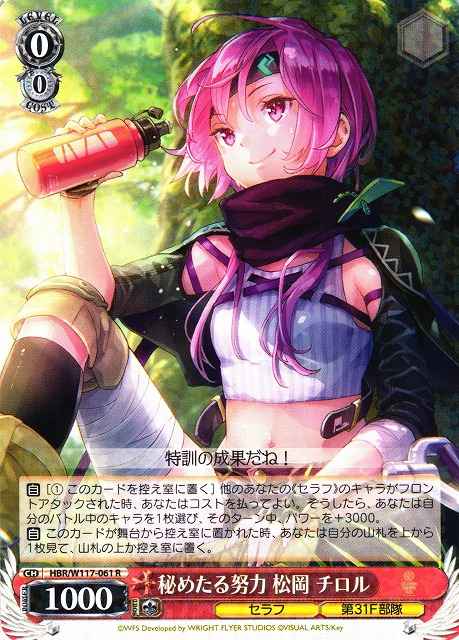秘めたる努力 松岡 チロル