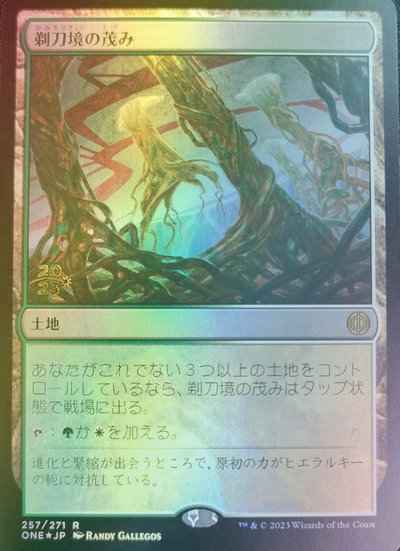 剃刀境の茂み