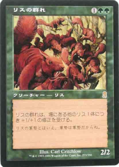 リスの群れ