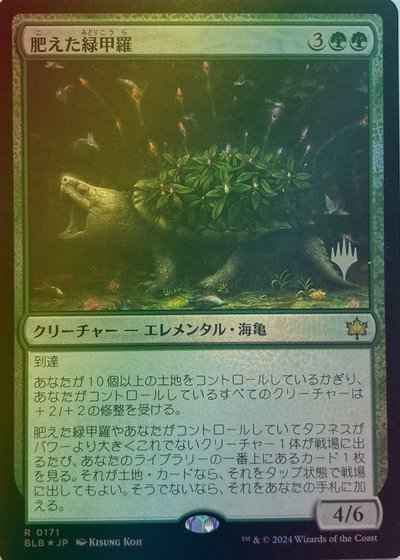 肥えた緑甲羅