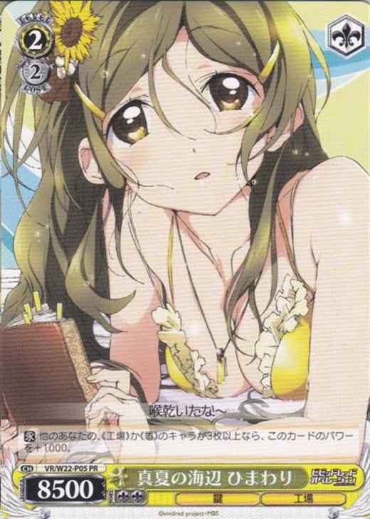 真夏の海辺 ひまわり