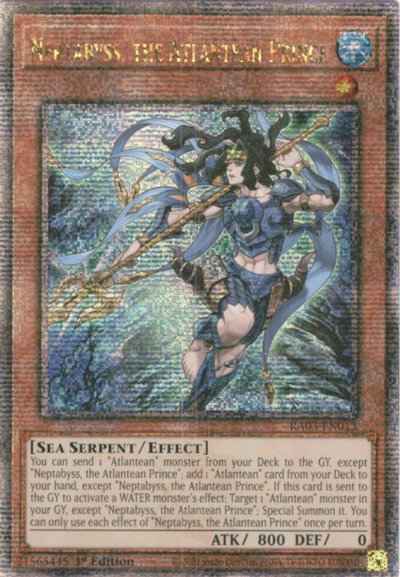 海皇子 ネプトアビス 英語版 1st RA03-EN013 Quarter Century Secret