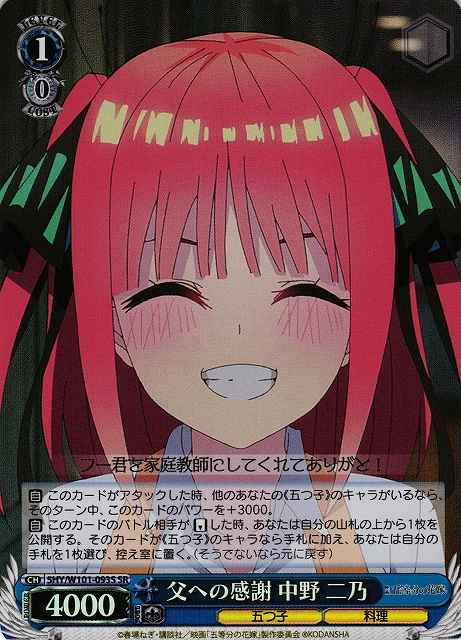 父への感謝 中野 二乃