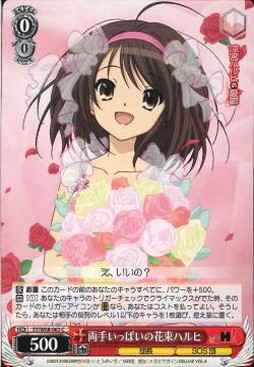 両手いっぱいの花束ハルヒ