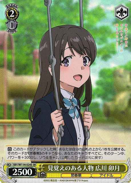 見覚えのある人物 広川 卯月