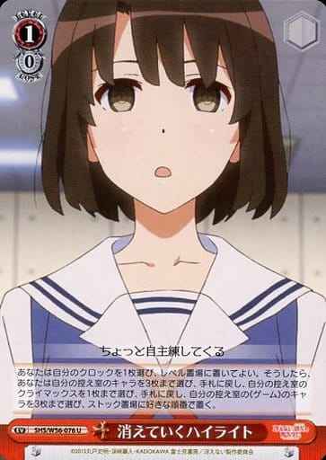 消えていくハイライト