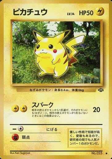 気にならない方へポケモンカード　ピカチュウLv14