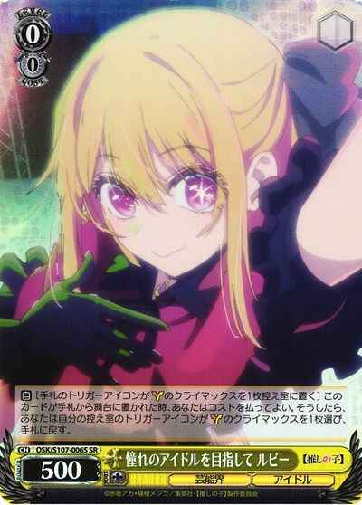 憧れのアイドルを目指して ルビー