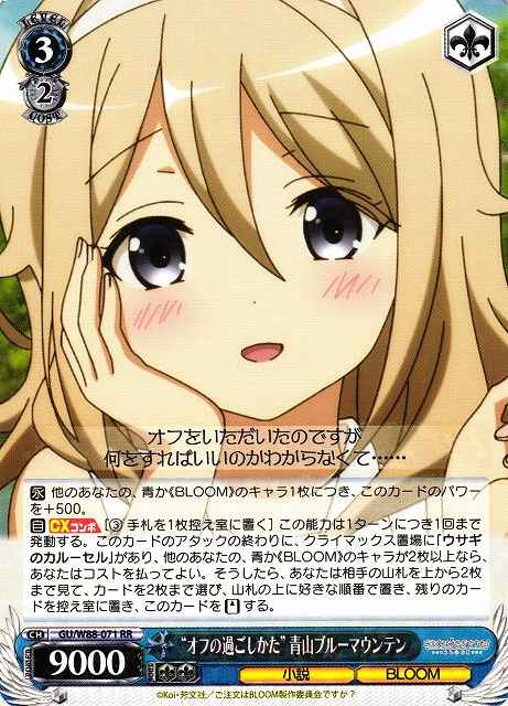 “オフの過ごしかた”青山ブルーマ...