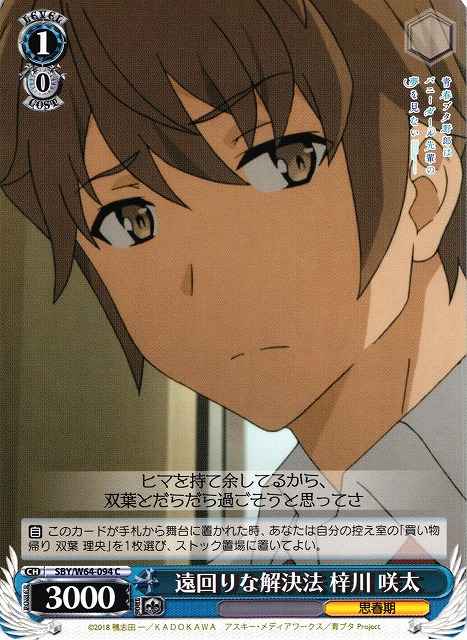 遠回りな解決法 梓川 咲太