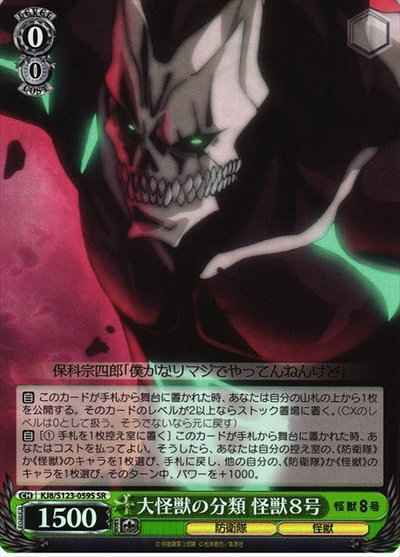 大怪獣の分類 怪獣8号